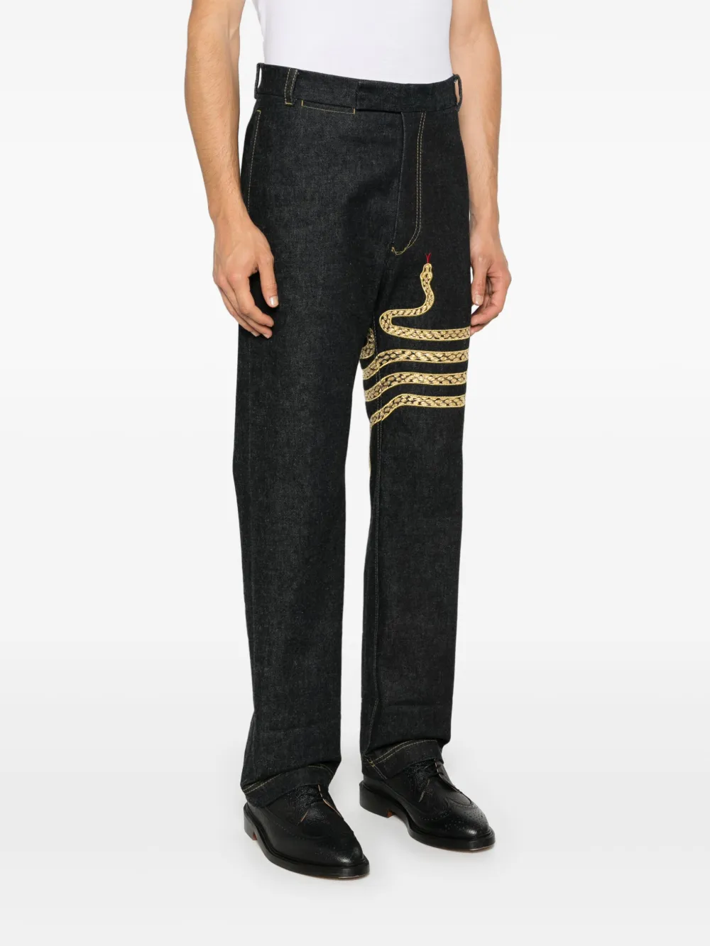 Thom Browne Straight jeans Blauw