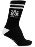 AMIRI striped jacquard socks - Black