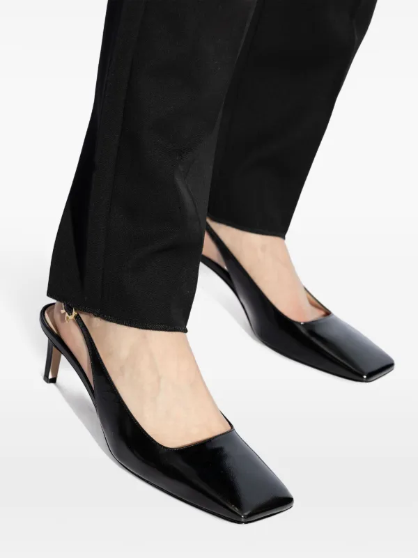Gianvito Rossi Christina Sling 55mm Pumps | Black | FARFETCH