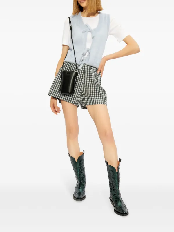 セール】GANNI フレアパンツ F7662 6464 ギンガムチェック(505792462) | ガニー(GANNI) - d fashion