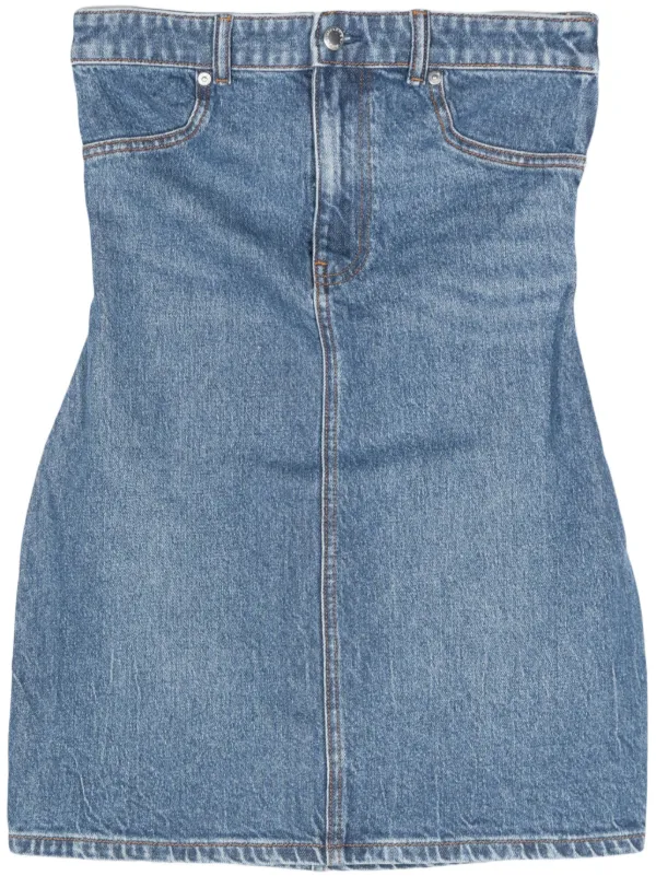 ミニスカート ALEXANDER WANG Women Mini Skirts 4DC3245459 BLUE Alexander Wang crystal-embellished Denim Mini Skirt | Blue