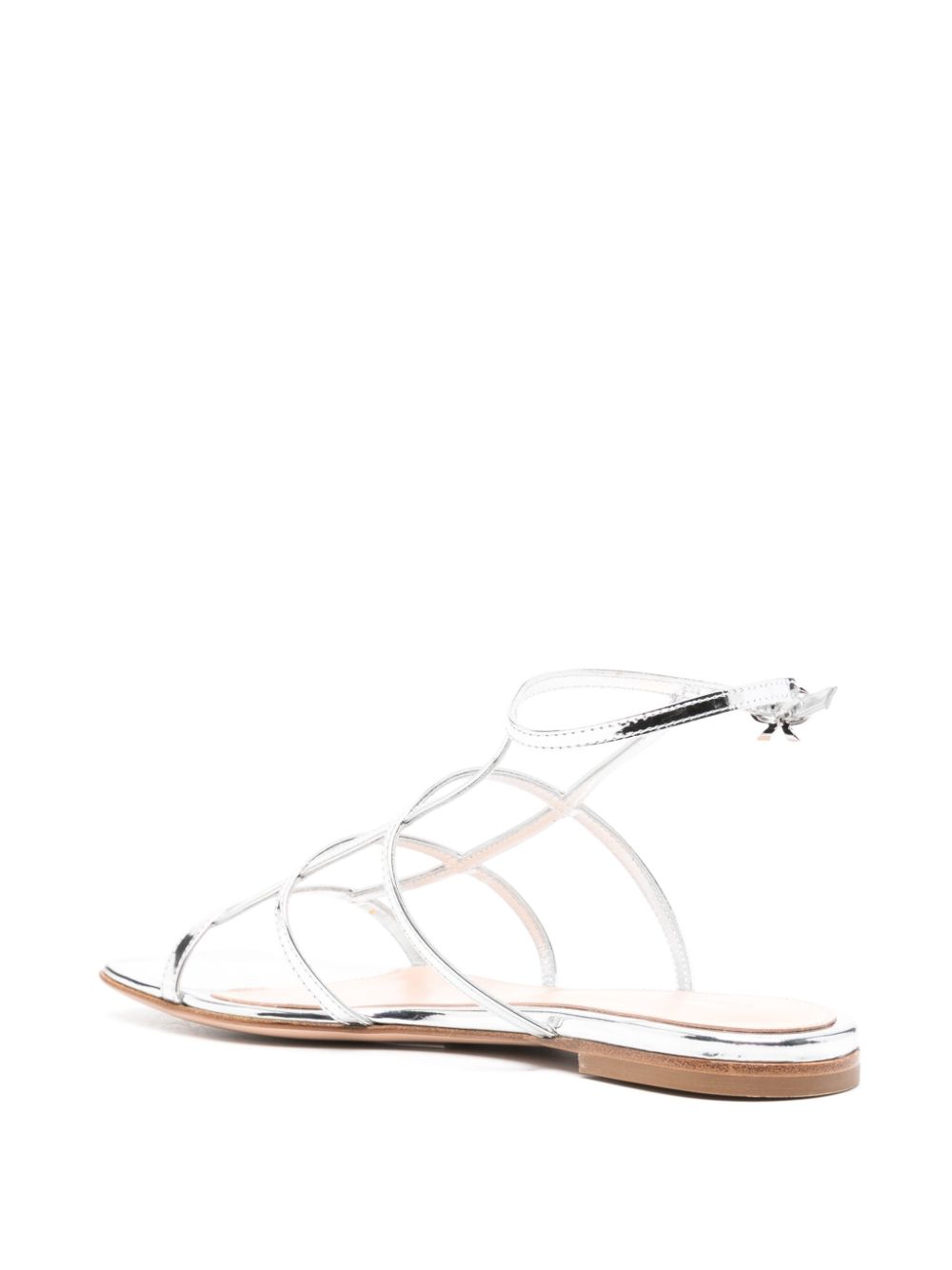 Gianvito Rossi Metallic sandalen Zilver