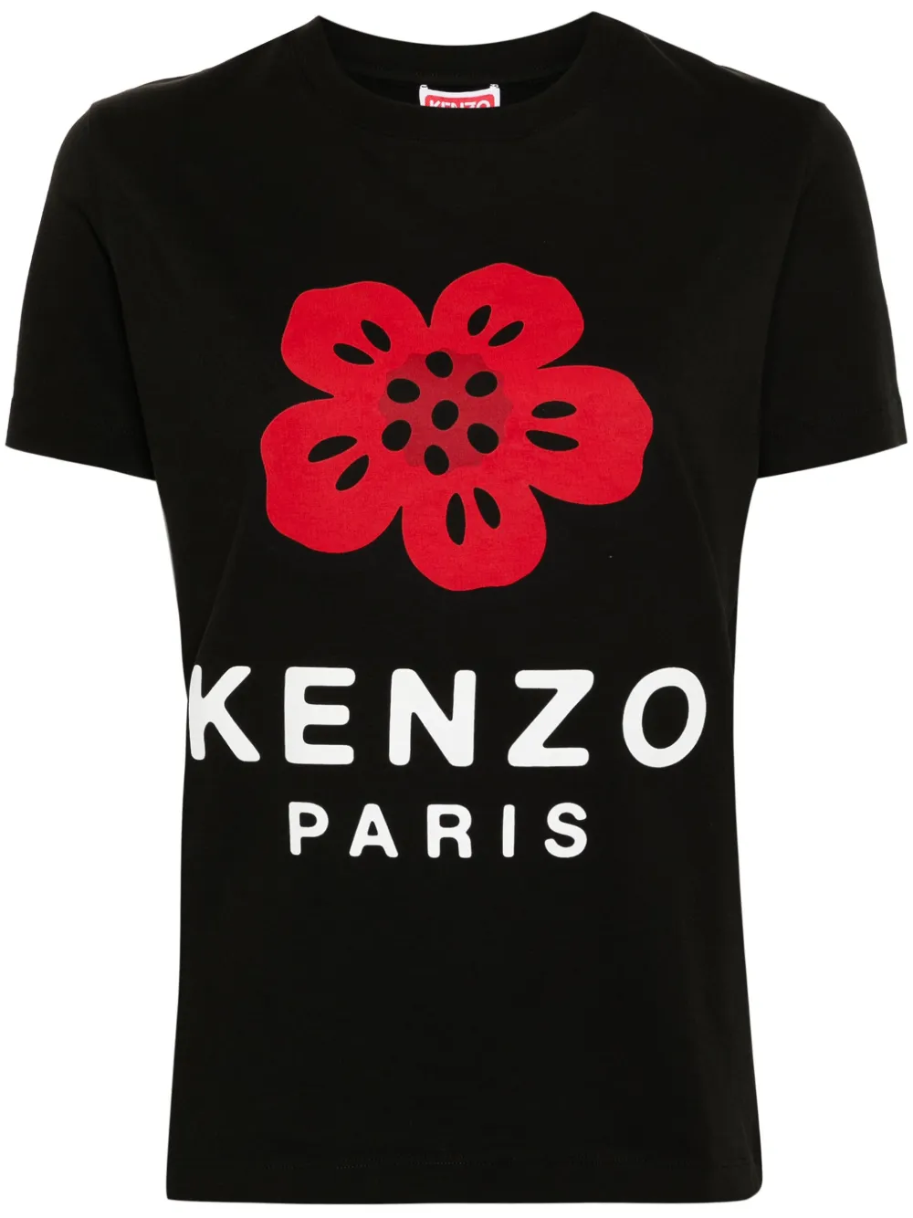 Kenzo T-shirt met bloemenprint Zwart