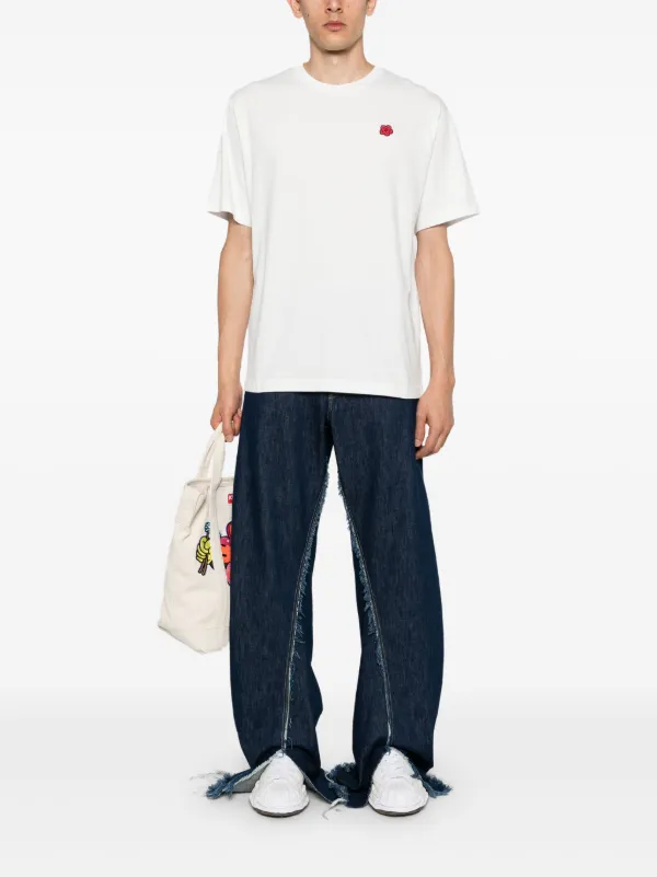 Kenzo Boke Flower-patch T-shirt | White | FARFETCH