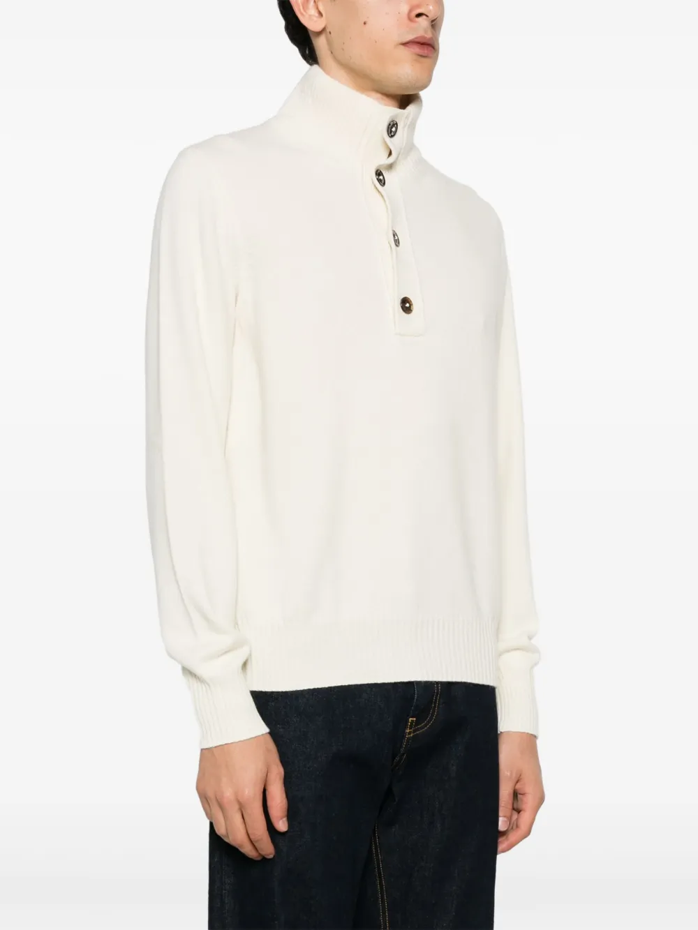 TOM FORD Trui met kraag Beige
