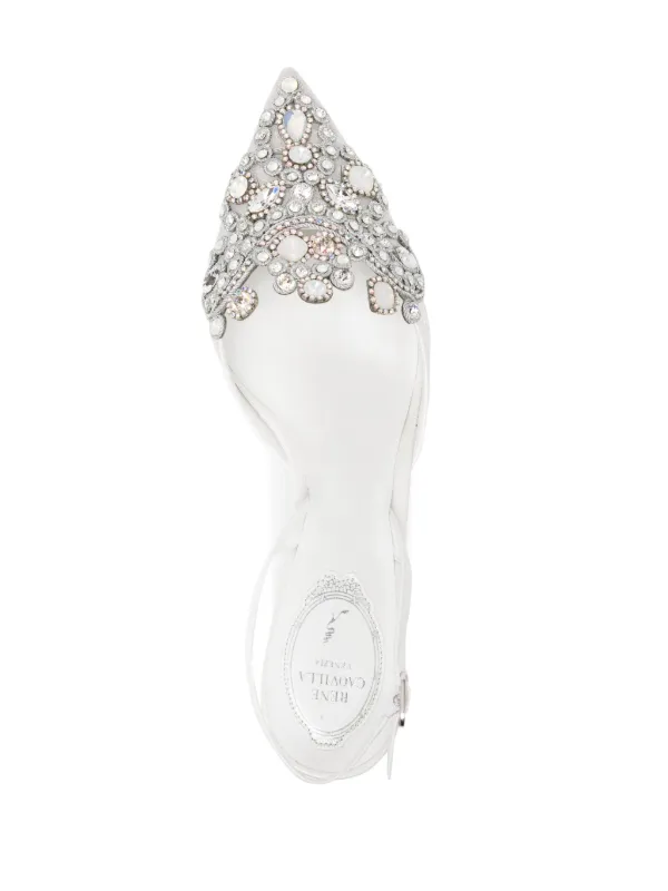 René Caovilla Veneziana 50mm スリングバック パンプス