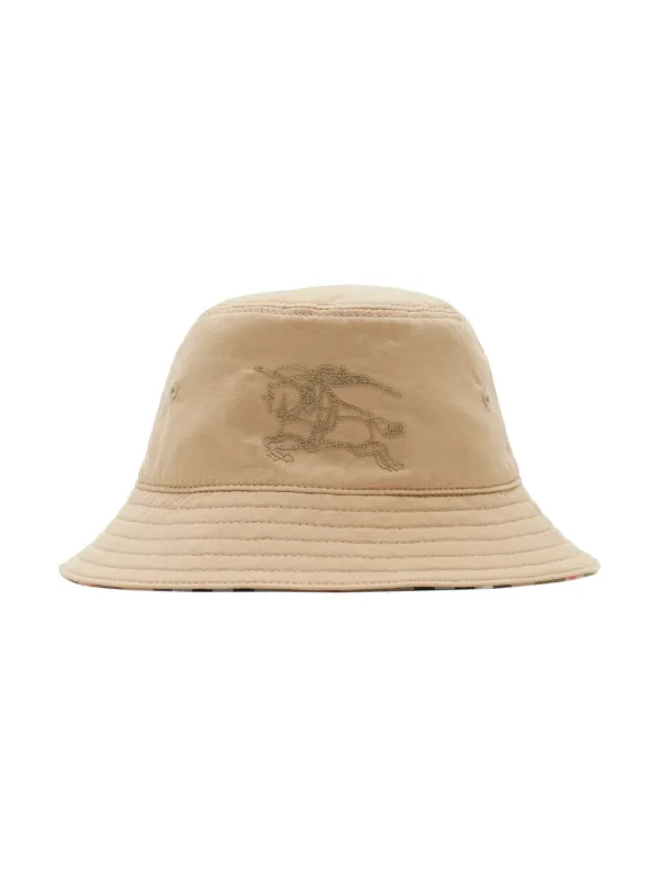 【関税&送料込】Burberry Khaki Cotton Bucket Hat Burberry Cotton bucket hat Burberry