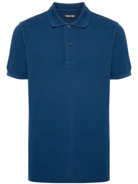 TOM FORD button-up cotton polo shirt 