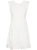 Aje Soleil jacquard flared minidress - White