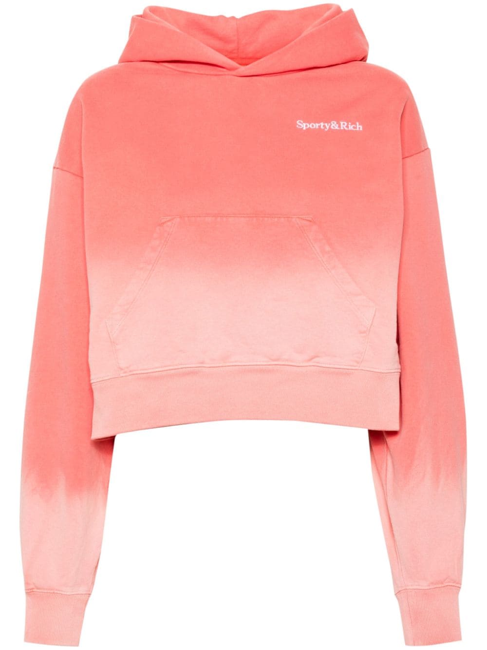 Sporty And Rich Seir Logo-embroidered Hoodie In Pink