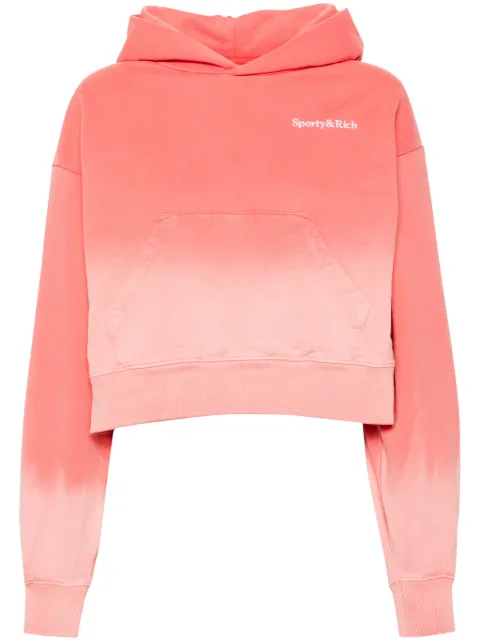 Sporty & Rich Seir logo-embroidered hoodie