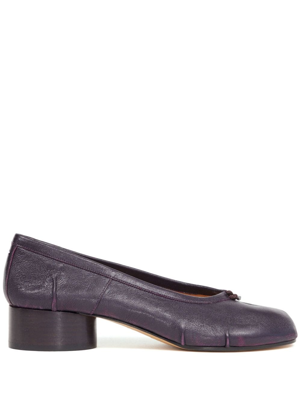 Maison Margiela Tabi leather pumps Purple