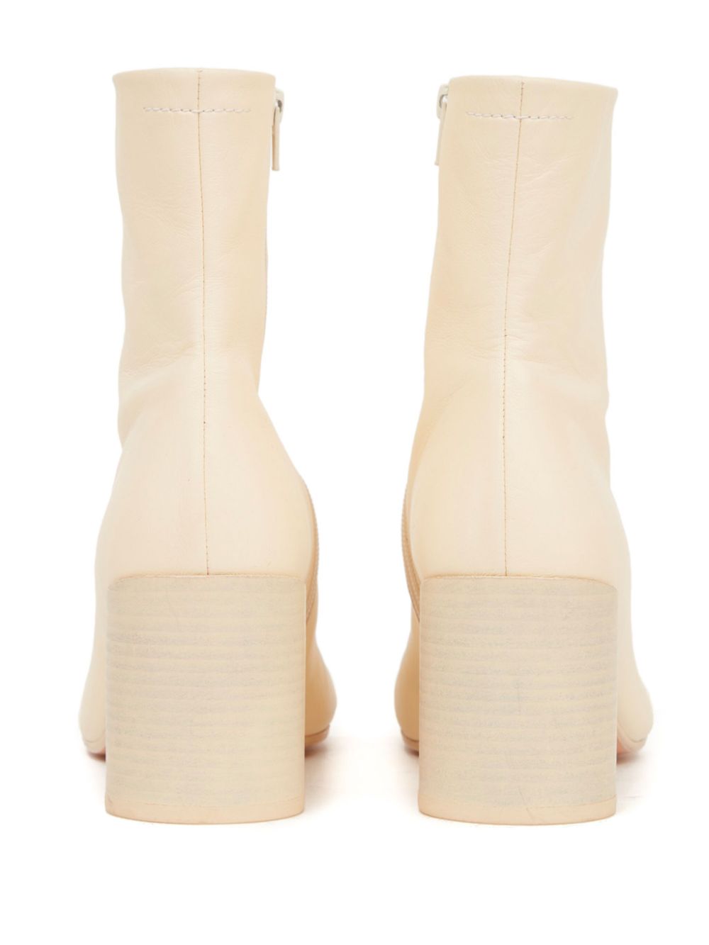 MM6 Maison Margiela Anatomic 70mm leather ankle boots Neutrals