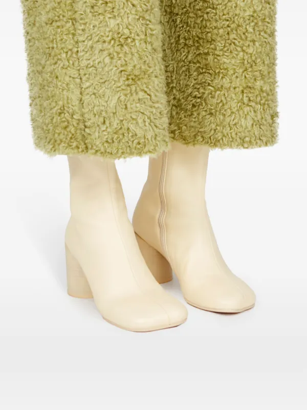 MM6 Maison Margiela Anatomic 70mm レザー アンクルブーツ
