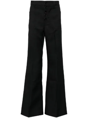 MM6 Maison Margiela シングルステッチ パンツ | ブラック | FARFETCH JP