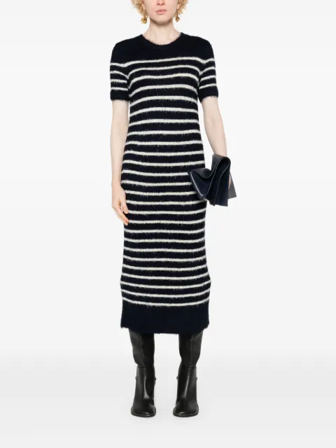 KHAITE stripe-pattern knitted tube dress 9555309K309306 - 1