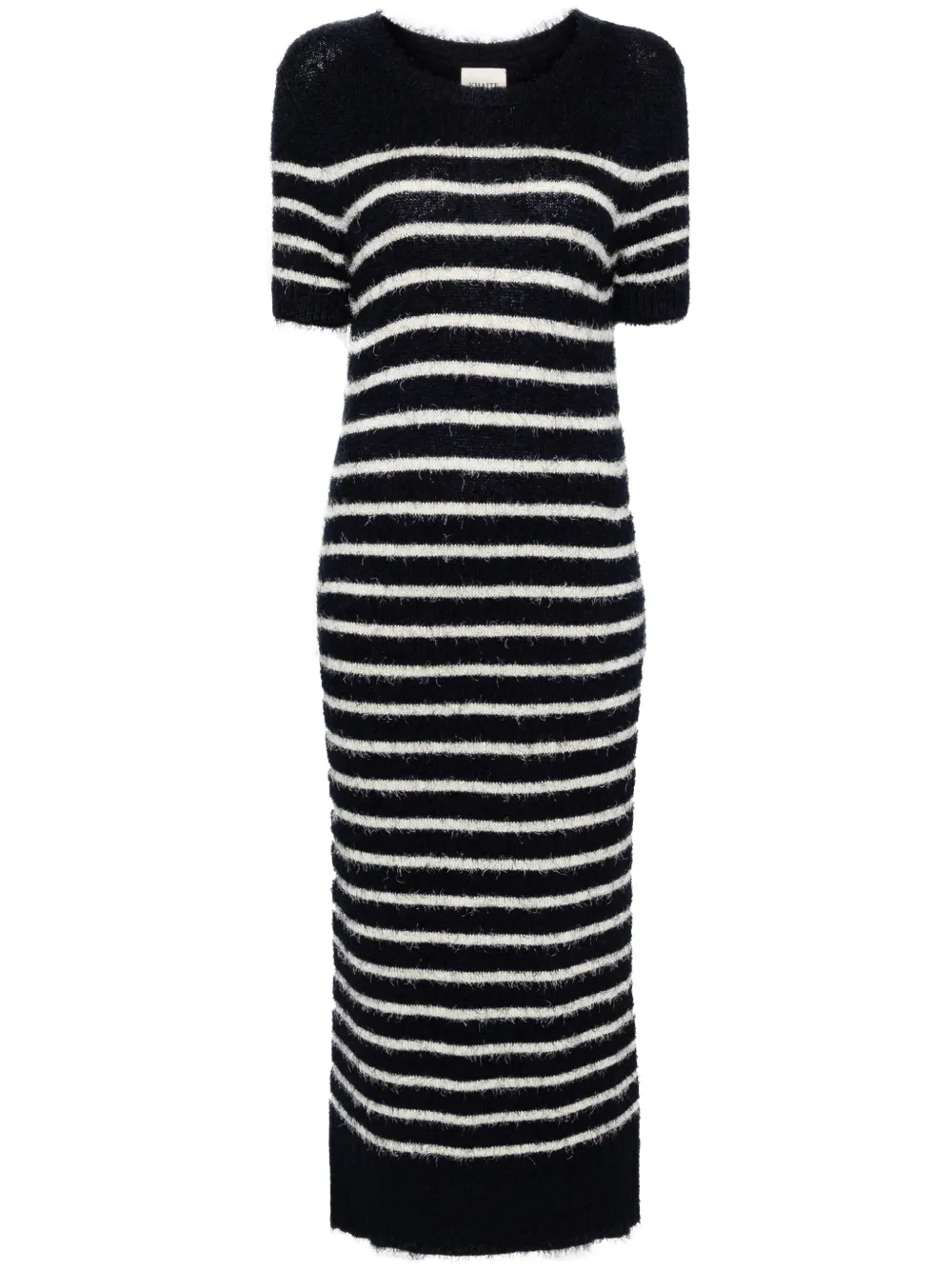 KHAITE stripe-pattern knitted tube dress | Blue | Image 1
