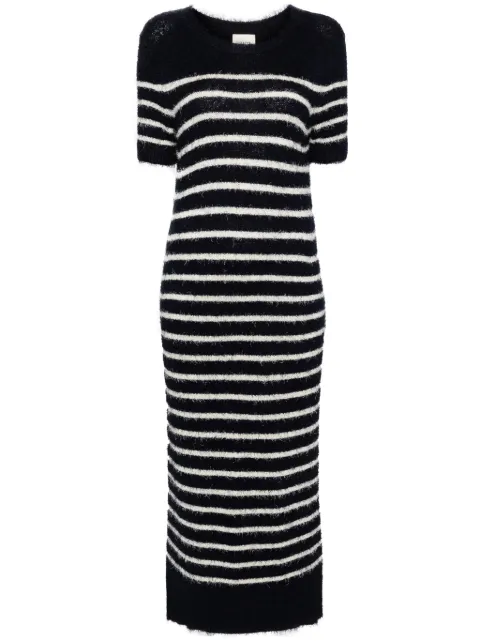 KHAITE stripe-pattern knitted tube dress 9555309K309306 - 0