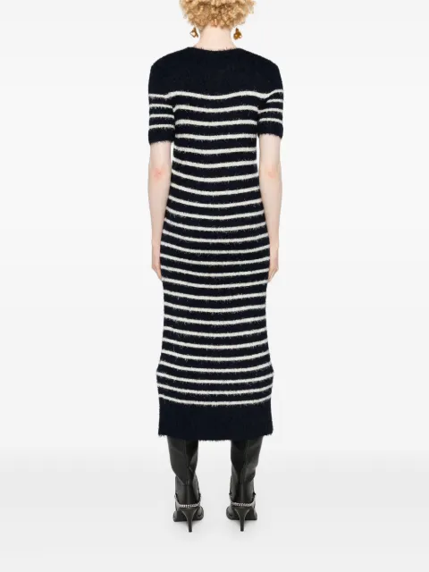 KHAITE stripe-pattern knitted tube dress 9555309K309306 - 3