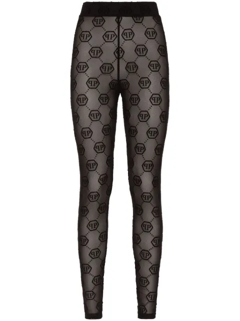 Philipp Plein legging à motif monogrammé