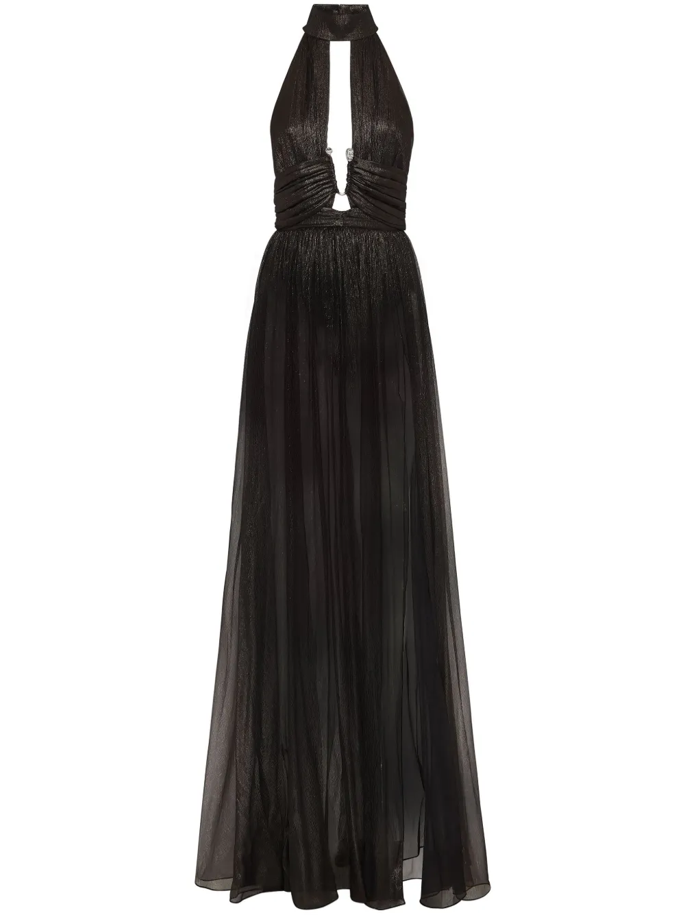 Philipp Plein Chiffon avondjurk Zwart