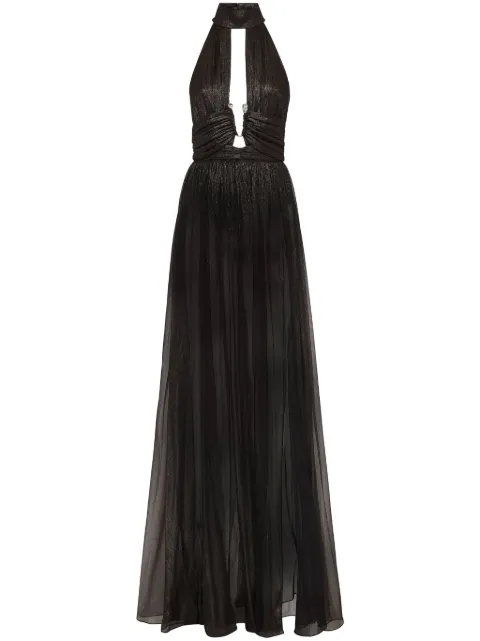 Philipp Plein chiffon gown AADCWRG3153PTE048N - 0