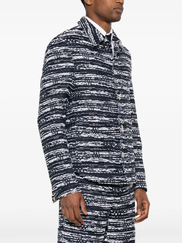 Thom Browne ポインテッドカラー ジャケット | ブルー | FARFETCH JP