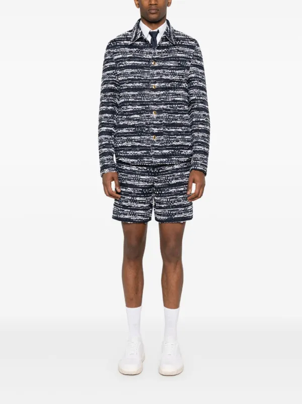 THOM BROWNE. NEW YORK ジャケット Thom Browne ポインテッドカラー ジャケット | ブルー | FARFETCH JP