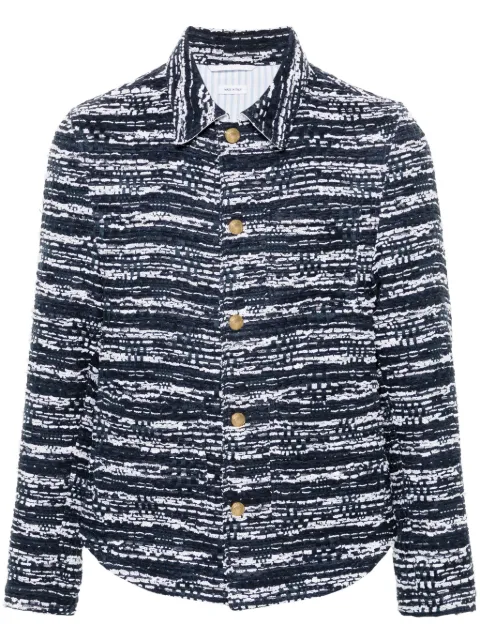 Thom Browne pointed-collar tweed jacket 