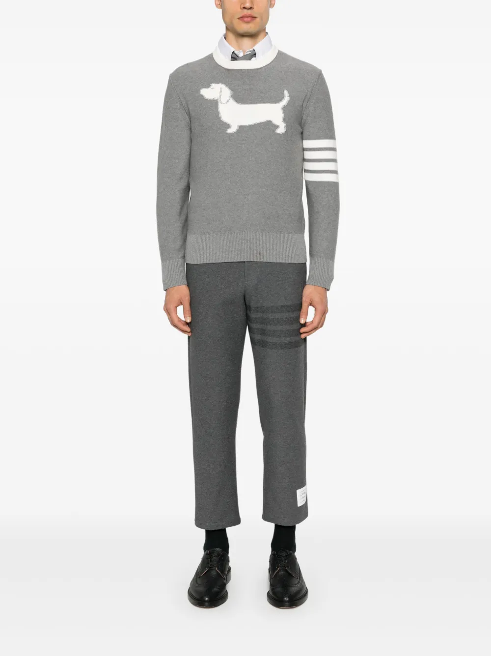 thombrowne Thom Browne Broek met toelopende pijpen - Blauw
