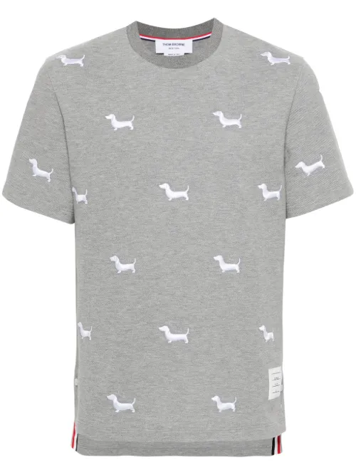 T-shirt à motif chien brodé - Thom Browne - Modalova