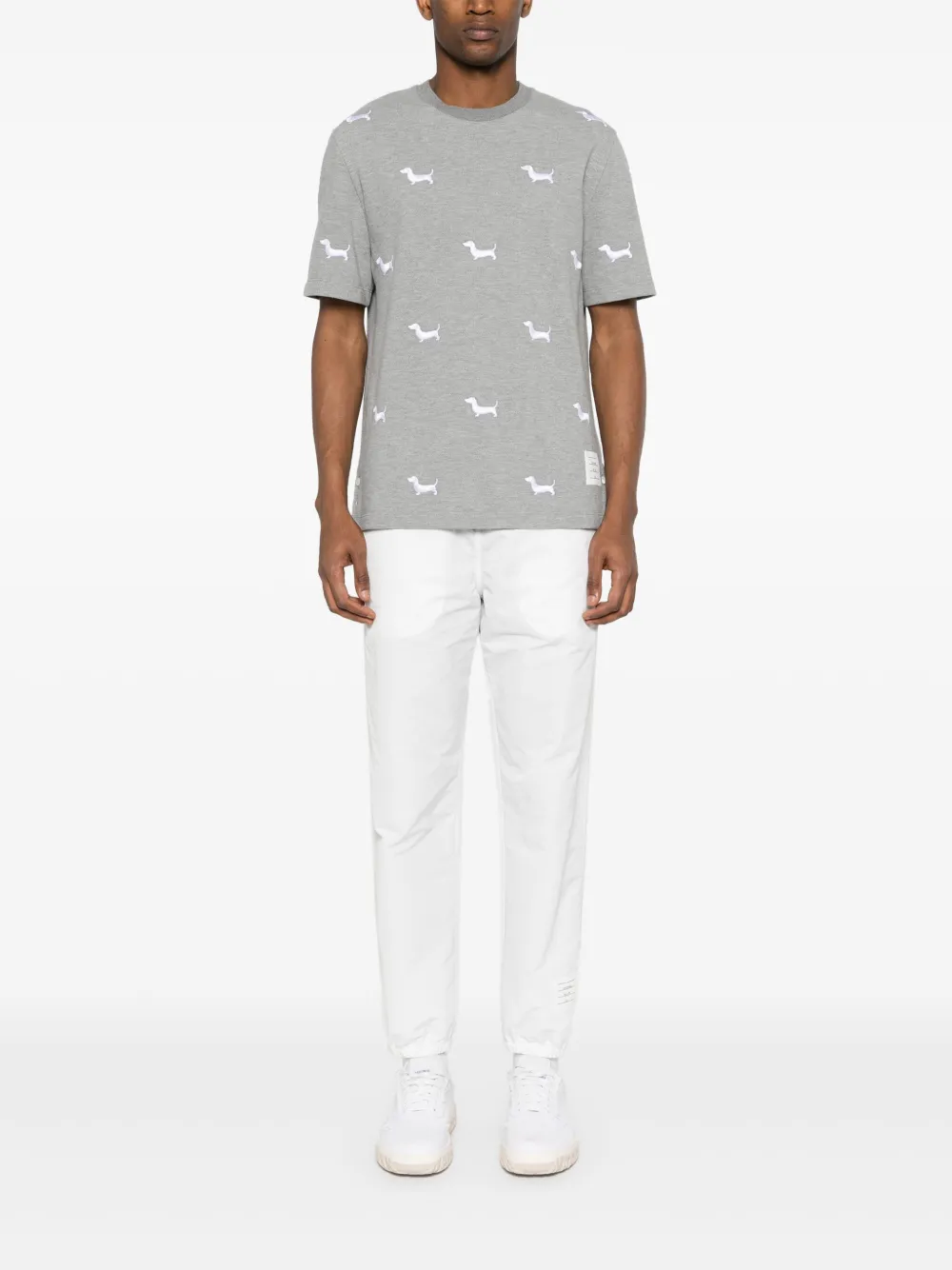 Thom Browne Camiseta com bordado de cachorro | Camisetas | Image 2