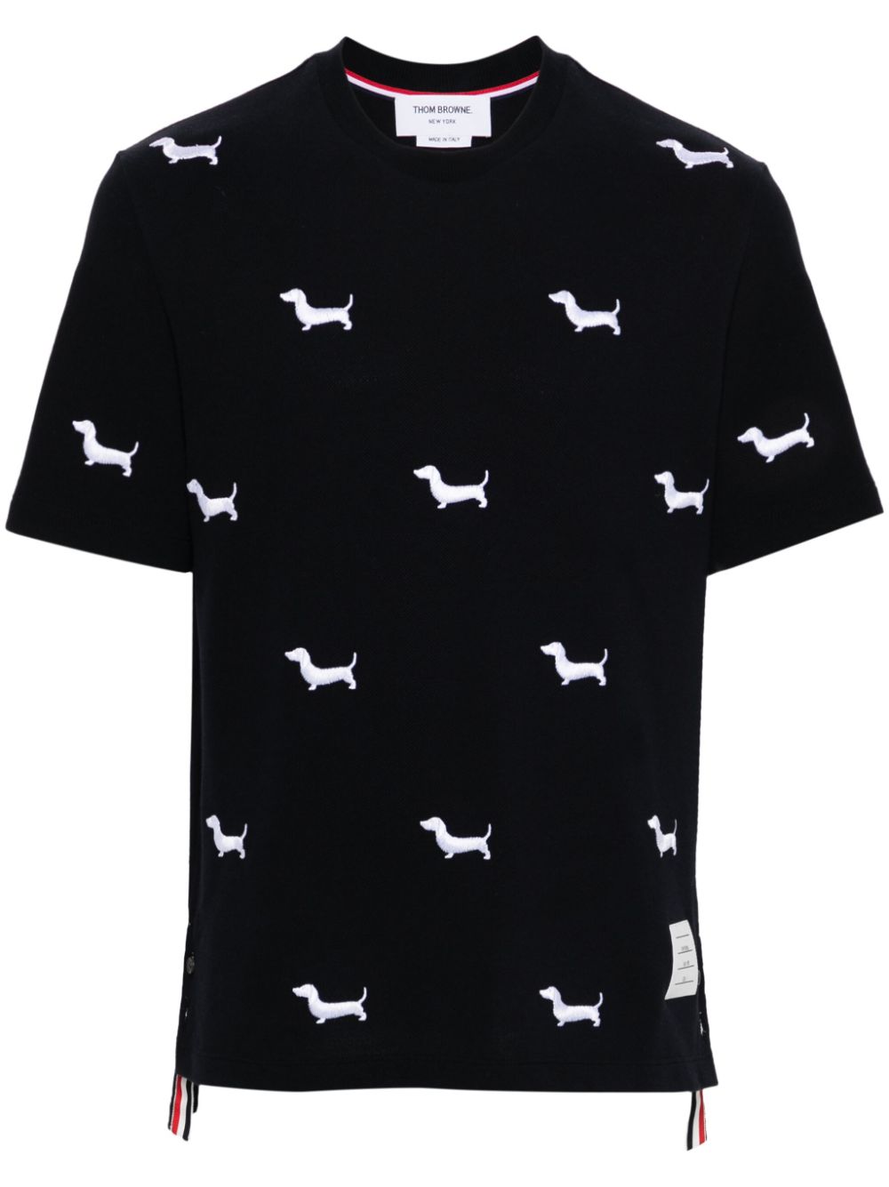 dog-embroidery T-shirt