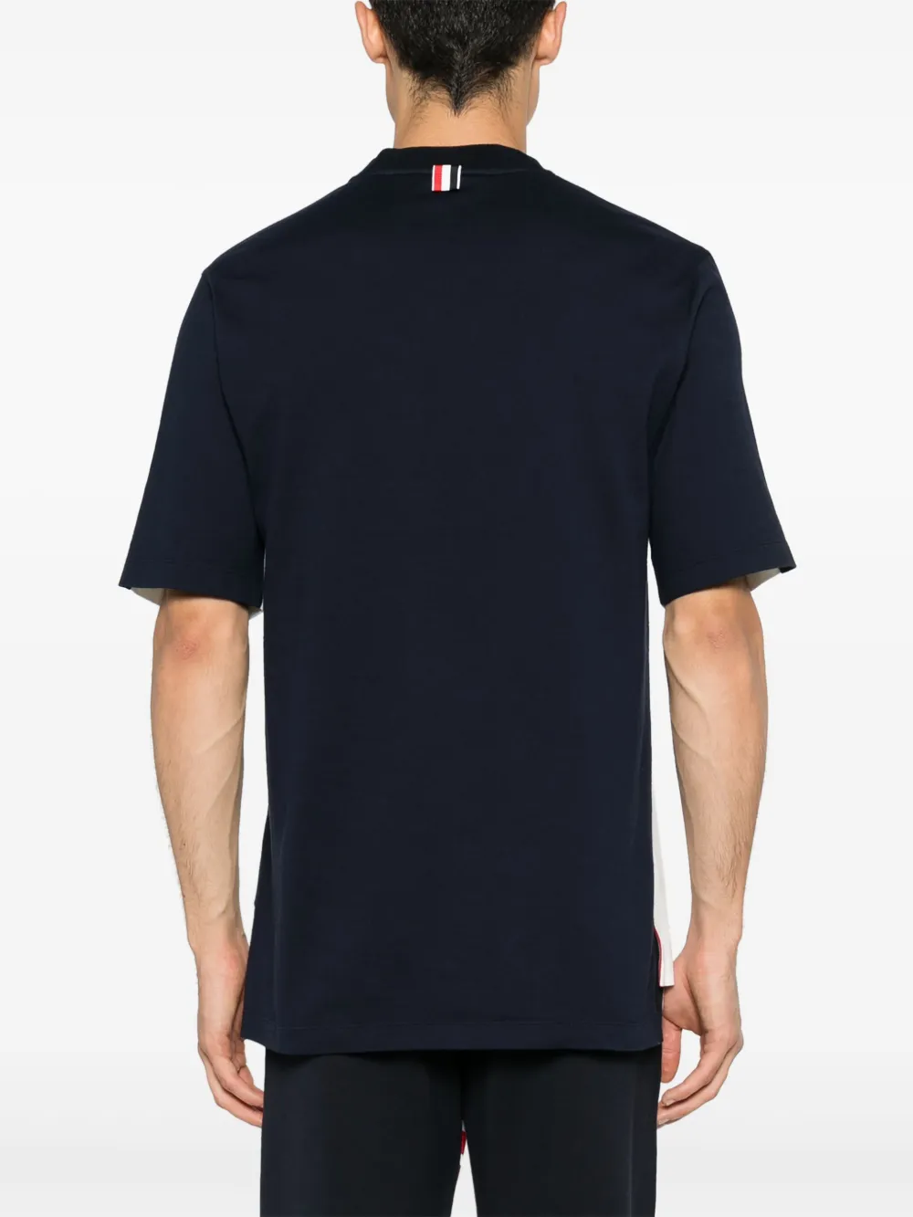 Thom Browne T-shirt met vier strepen Wit