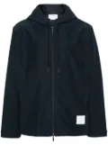 Thom Browne zip-up ripstop hooded jacket - Blue