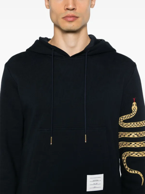 Thom Browne 4BAR タートルネック パーカー | ブルー | FARFETCH JP
