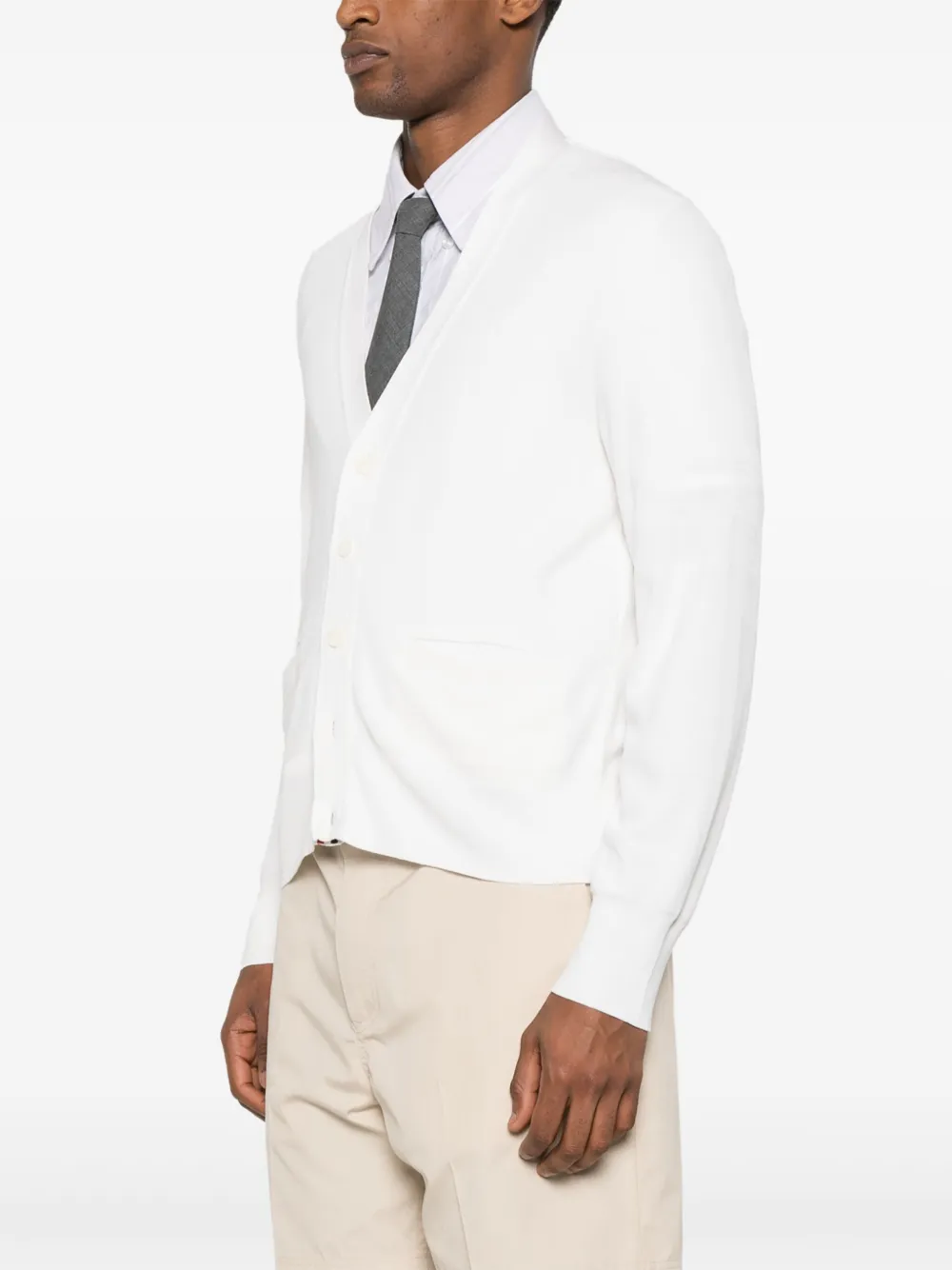 Thom Browne Vest met vier strepen Wit
