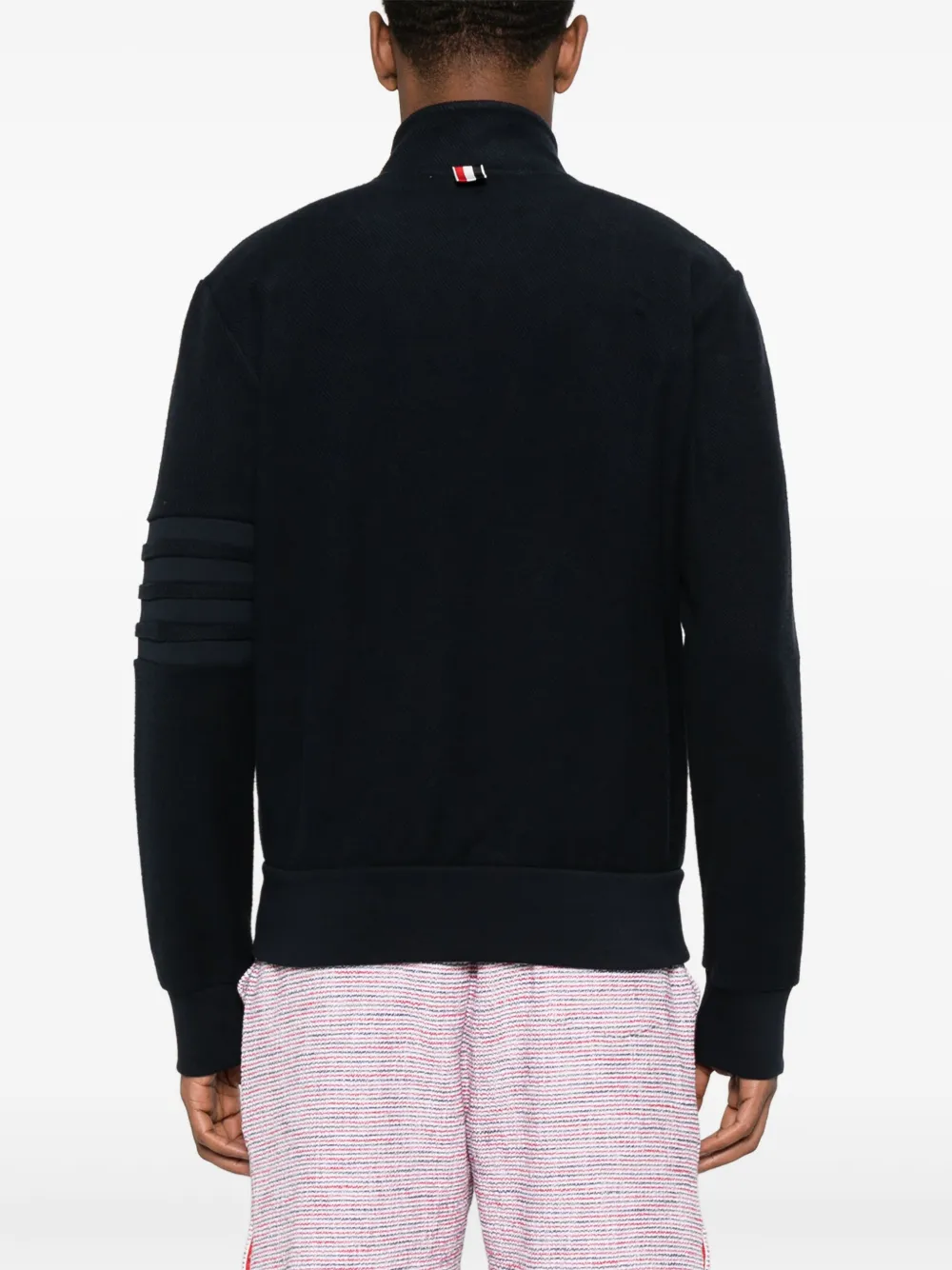 Thom Browne Jack met vier strepen Blauw