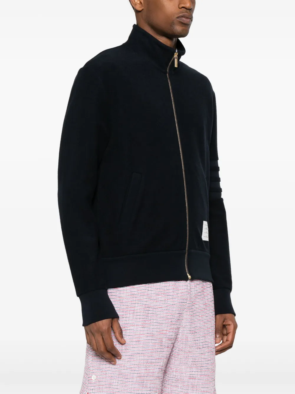 Thom Browne Jack met vier strepen Blauw
