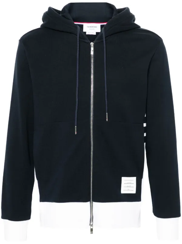 Thom Browne ジップアップ パーカー | ブルー | FARFETCH JP