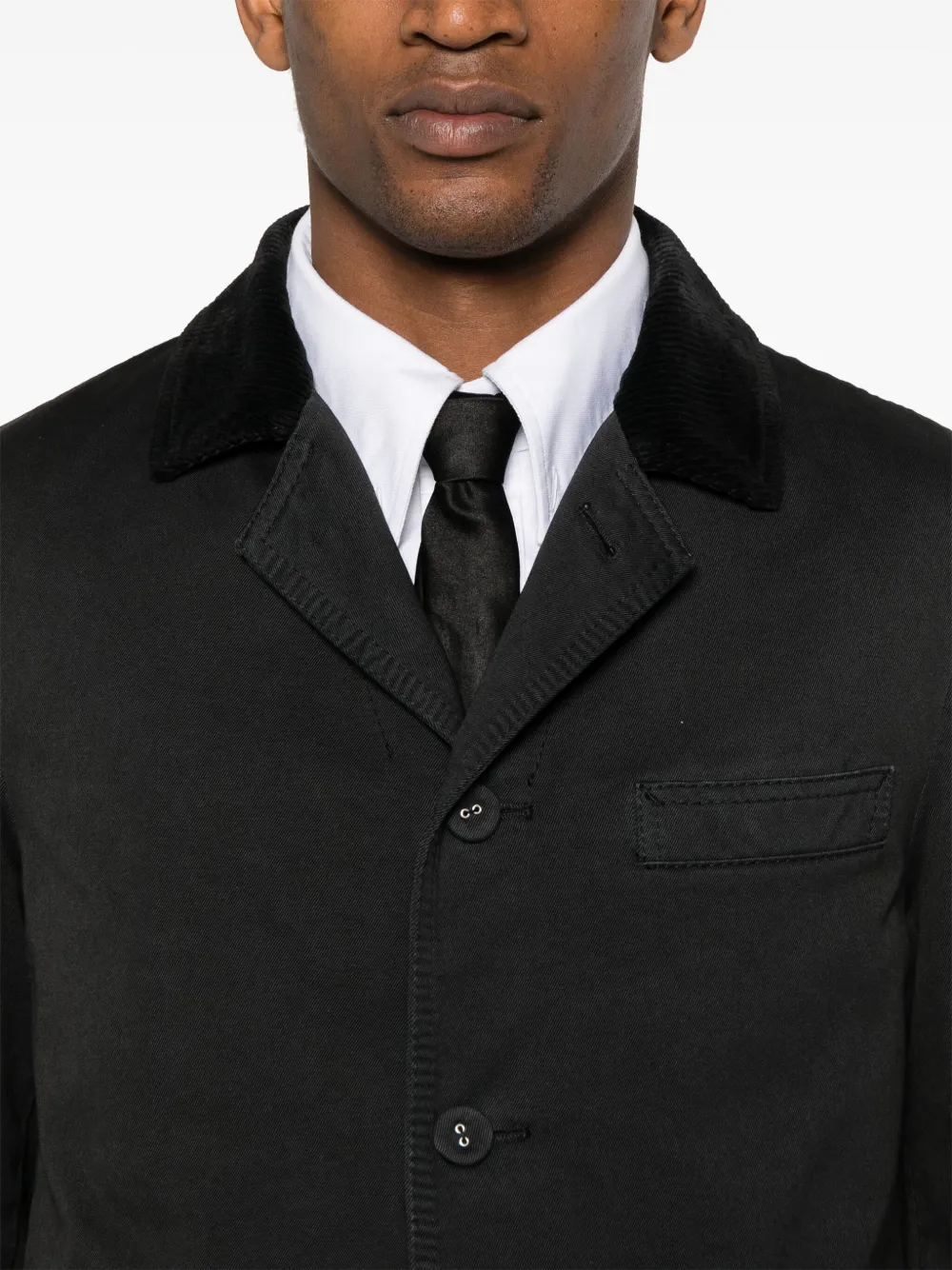 Thom Browne Katoenen jack Zwart