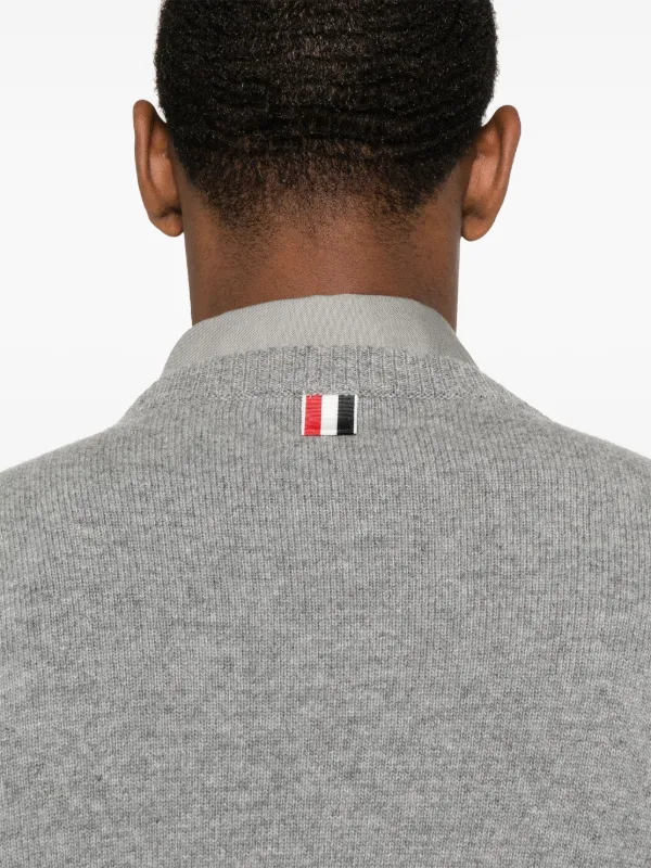 Thom Browne パターンジャカード セーター | グレー | FARFETCH JP
