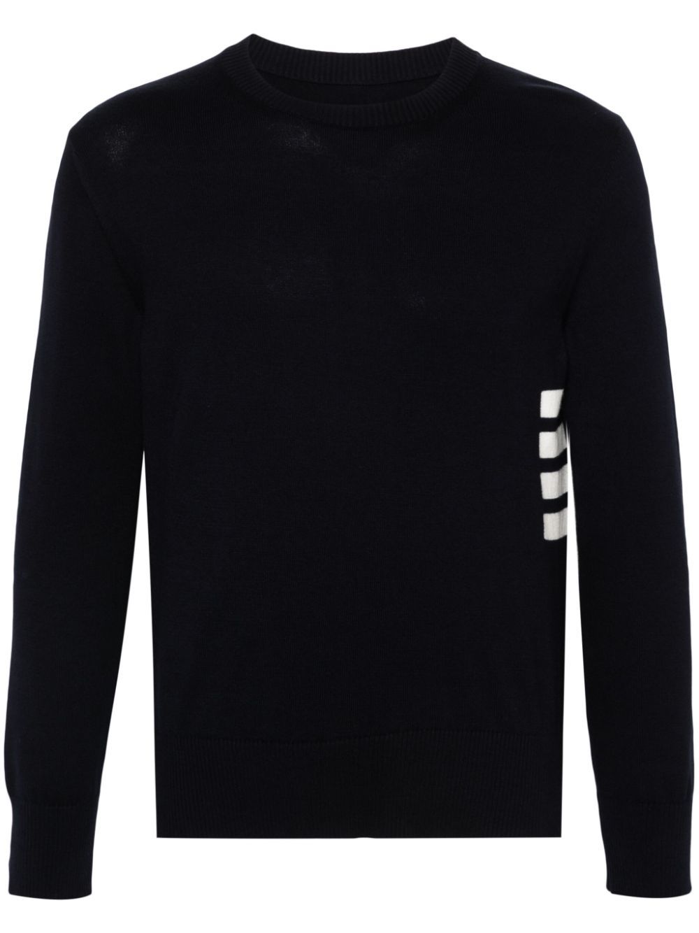 Shop Thom Browne 4-bar Cotton Jumper In Blue