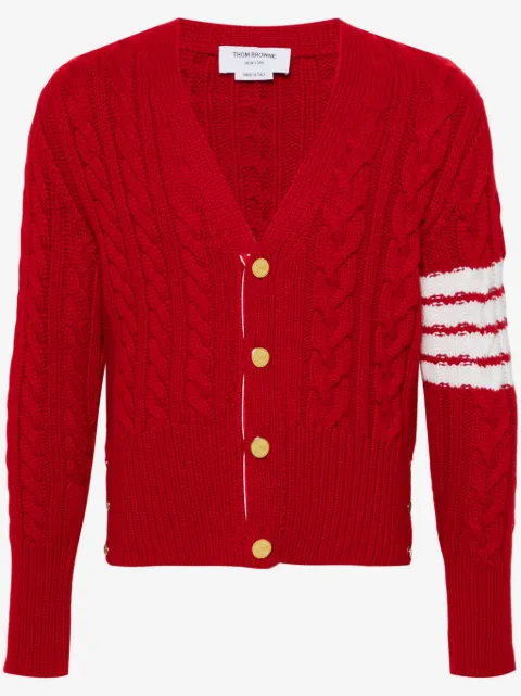 Thom Browne cable-knit cashmere cardigan