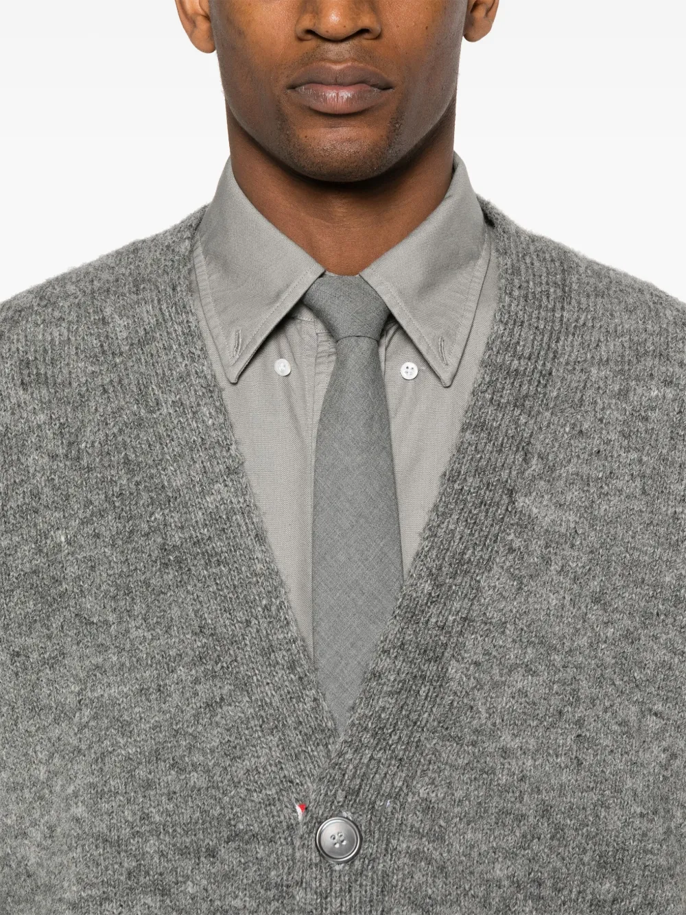 Thom Browne Vest met vier strepen Grijs