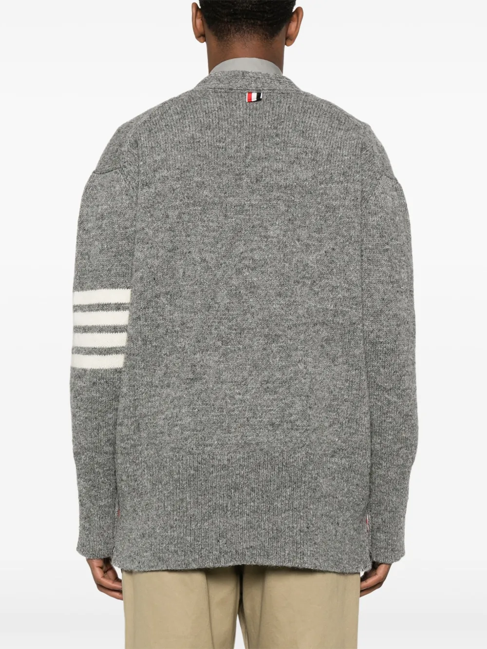 Thom Browne Vest met vier strepen Grijs