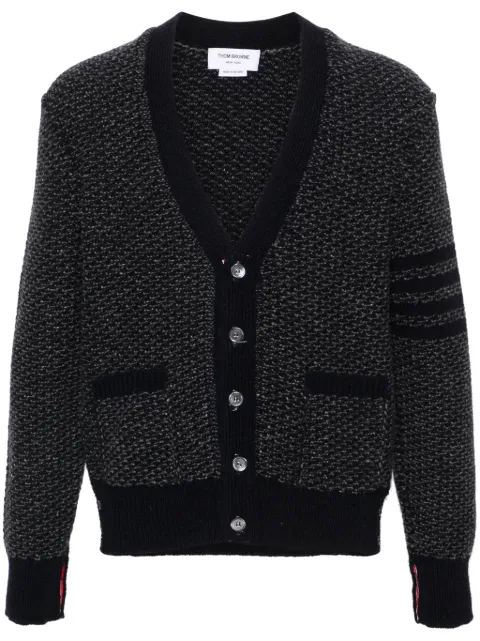 Thom Browne 4-Bar textured-knit cardigan