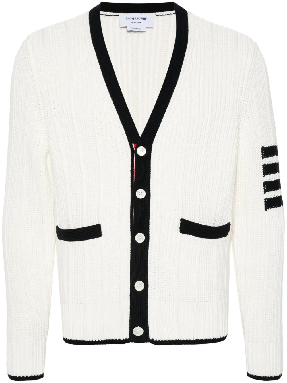 Thom Browne cárdigan con cuello en V | neutro | Image 1