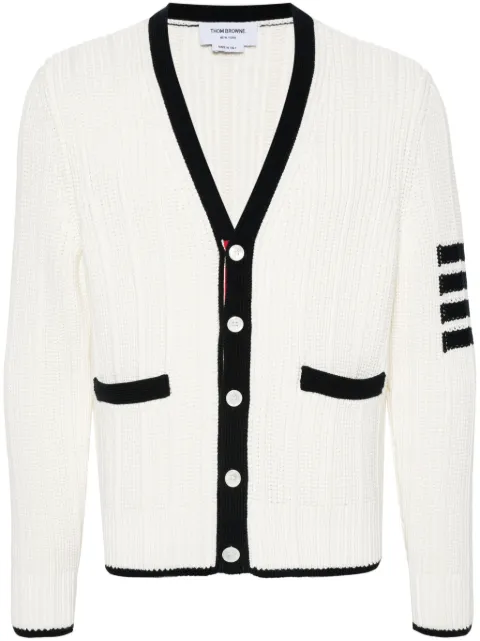 Thom Browne V-neck cotton cardigan