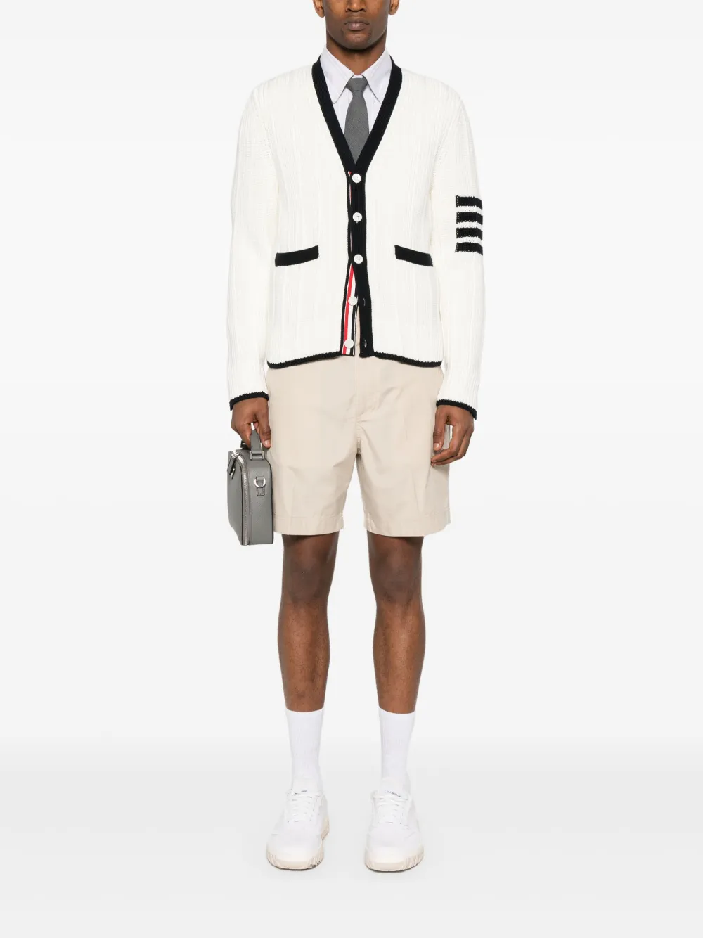 Thom Browne cárdigan con cuello en V | Cárdigans | Image 2